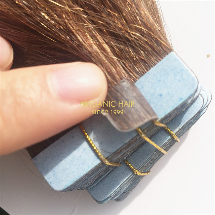 Wholesale 100% human young girl Tape in hair extensions c3